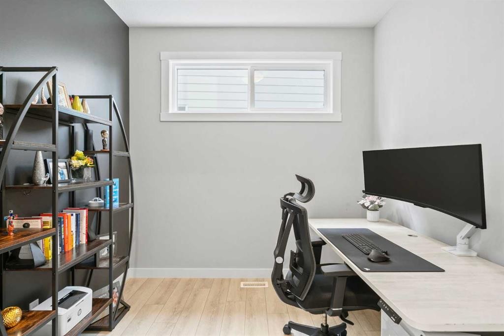 36 Cranbrook Cape Se, Calgary, AB - Indoor Photo Showing Office