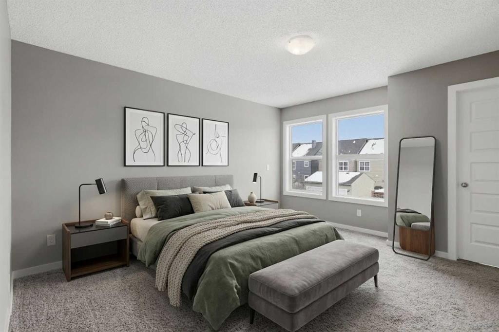 54 Legacy Close Se, Calgary, AB - Indoor Photo Showing Bedroom