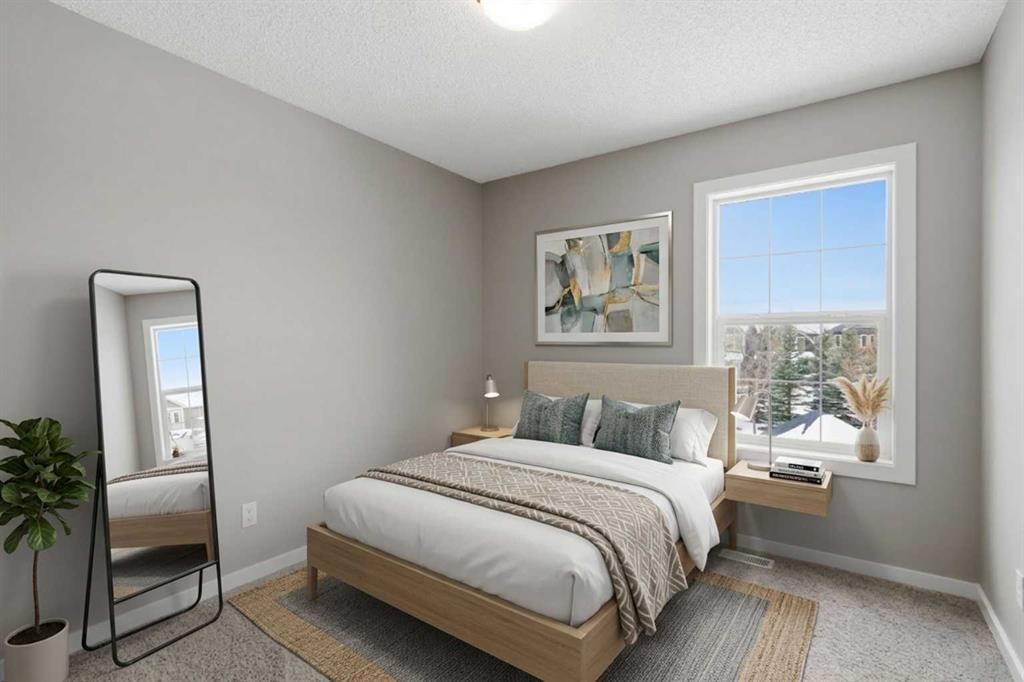 54 Legacy Close Se, Calgary, AB - Indoor Photo Showing Bedroom
