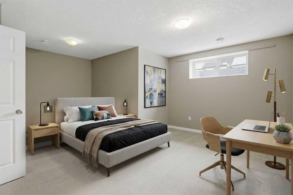 54 Legacy Close Se, Calgary, AB - Indoor Photo Showing Bedroom