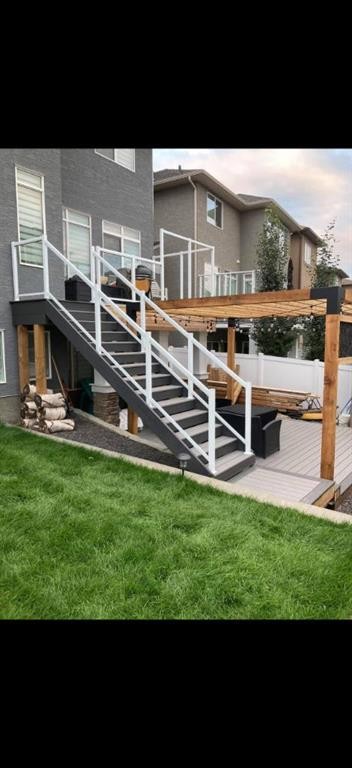 101 Evansborough Green Nw, Calgary, AB - Outdoor With Deck Patio Veranda