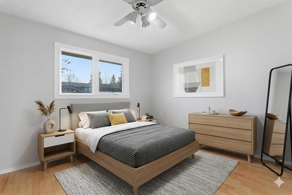 6137 Maddock Drive Ne, Calgary, AB - Indoor Photo Showing Bedroom