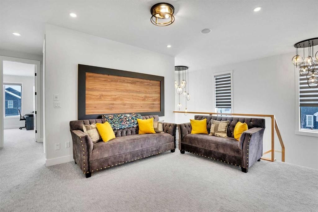 103 Sandpiper Park, Chestermere, AB - Indoor Photo Showing Living Room