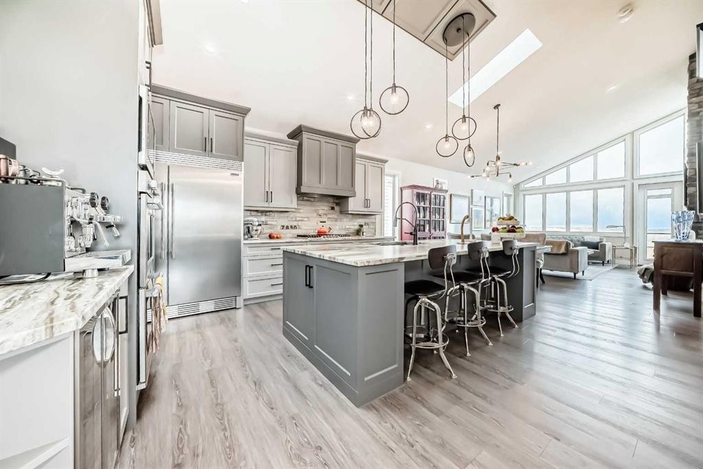 64 Walcrest View Se, Calgary, AB - Indoor Photo Showing Kitchen With Upgraded Kitchen