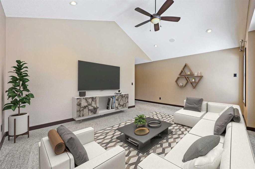 226 Sage Meadows Circle Nw, Calgary, AB - Indoor Photo Showing Living Room