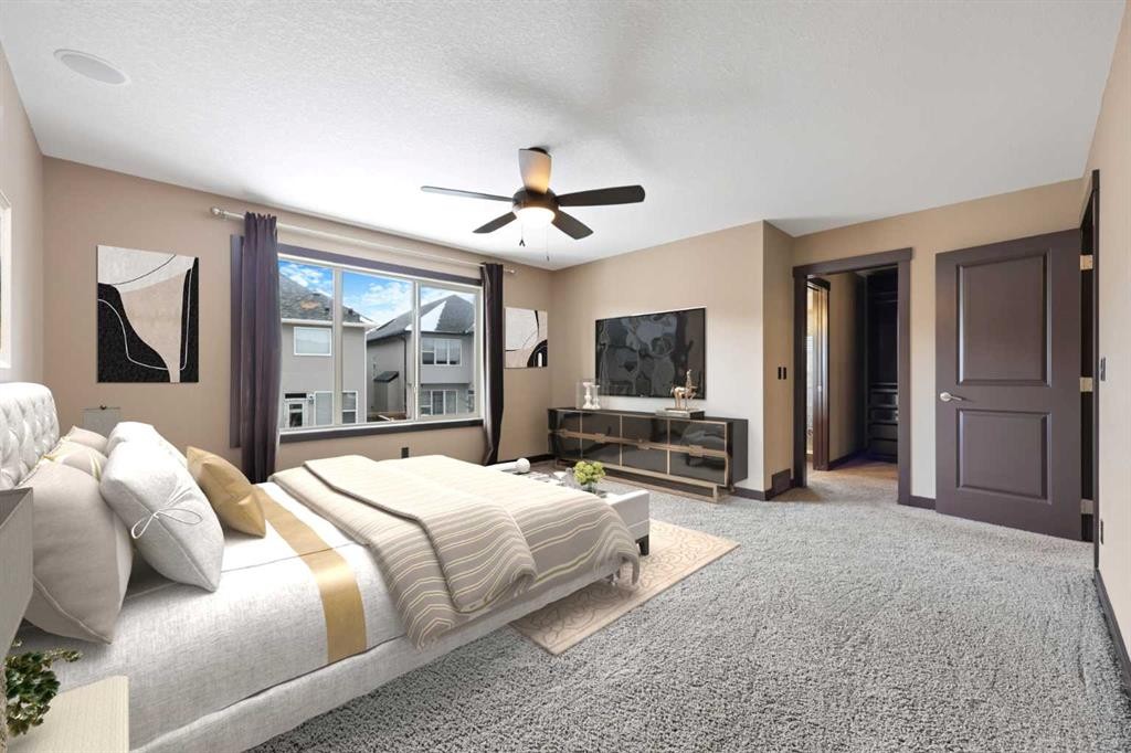 226 Sage Meadows Circle Nw, Calgary, AB - Indoor Photo Showing Bedroom