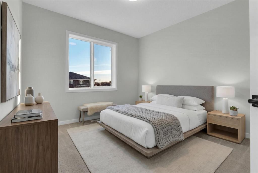 15 Corner Glen Drive Ne, Calgary, AB - Indoor Photo Showing Bedroom