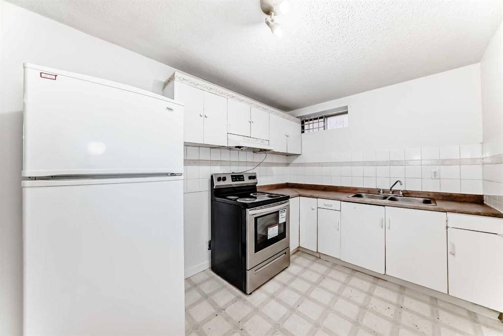 6735 Temple Drive Ne, Calgary, AB - Indoor Photo Showing Kitchen With Double Sink
