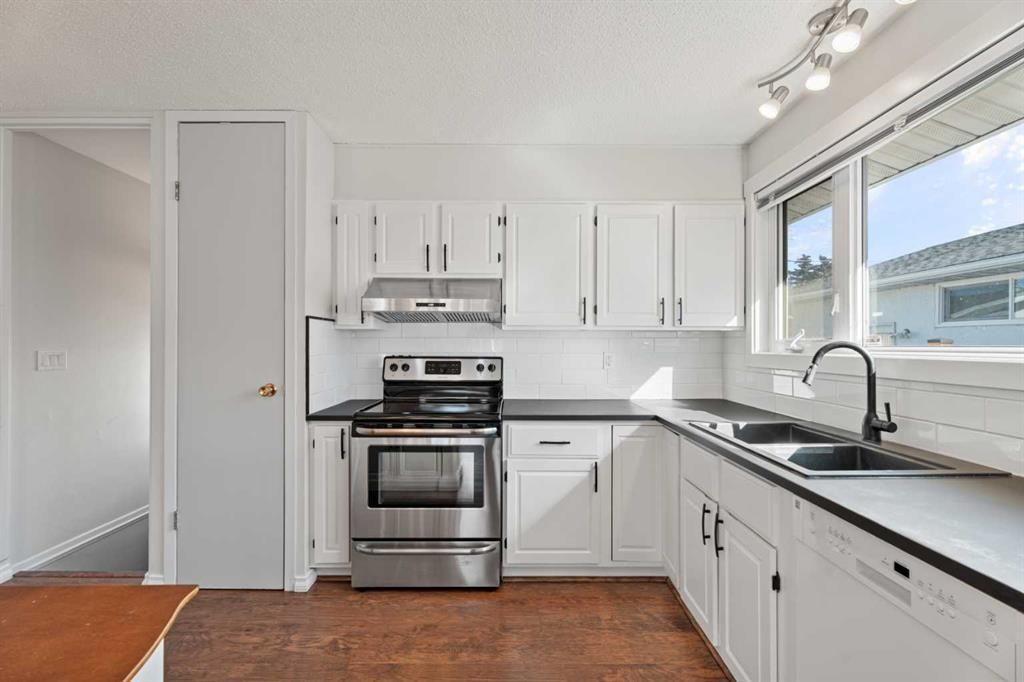 8 Van Horne Crescent Ne, Calgary, AB - Indoor Photo Showing Kitchen With Double Sink