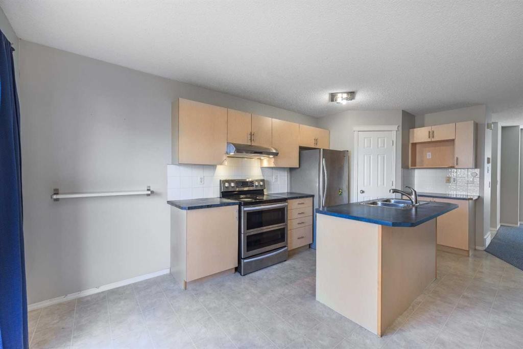 171 Saddlemead Green Ne, Calgary, AB - Indoor Photo Showing Kitchen With Stainless Steel Kitchen With Double Sink