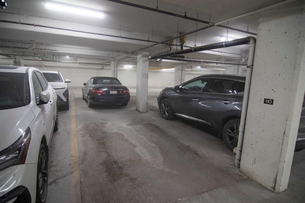 208-10 Hemlock Crescent Sw, Calgary, AB - Indoor Photo Showing Garage
