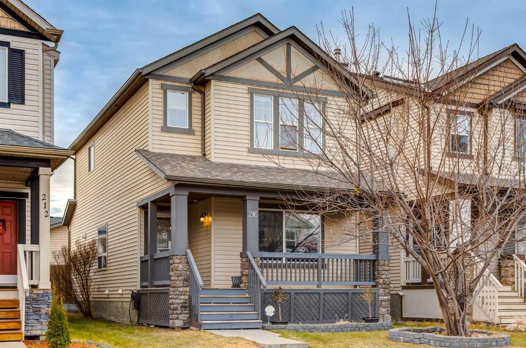 216 Silverado Range Close Sw, Calgary, AB - Outdoor With Deck Patio Veranda With Facade