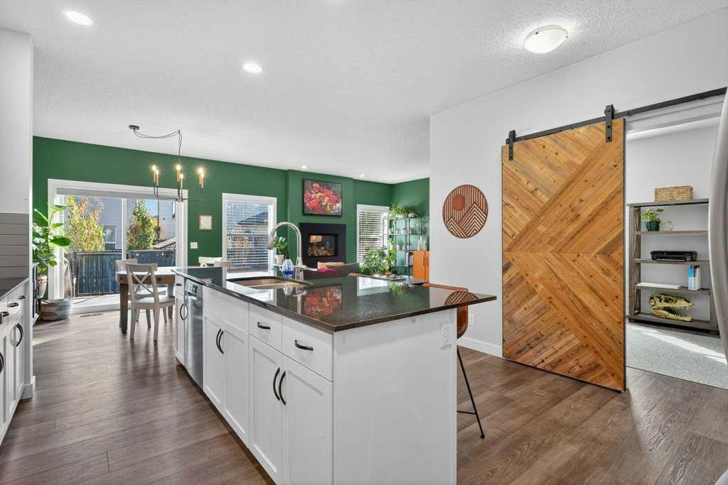 1091 Brightoncrest Green Se, Calgary, AB - Indoor Photo Showing Kitchen With Double Sink With Upgraded Kitchen