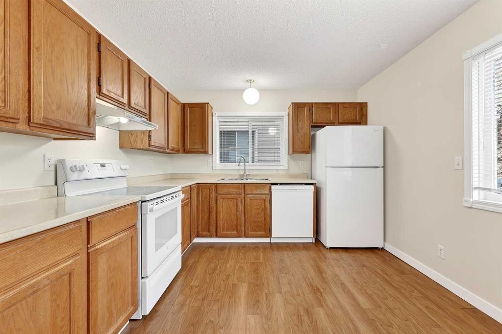 159 Shawglen Road Sw, Calgary, AB - Indoor Photo Showing Kitchen With Double Sink