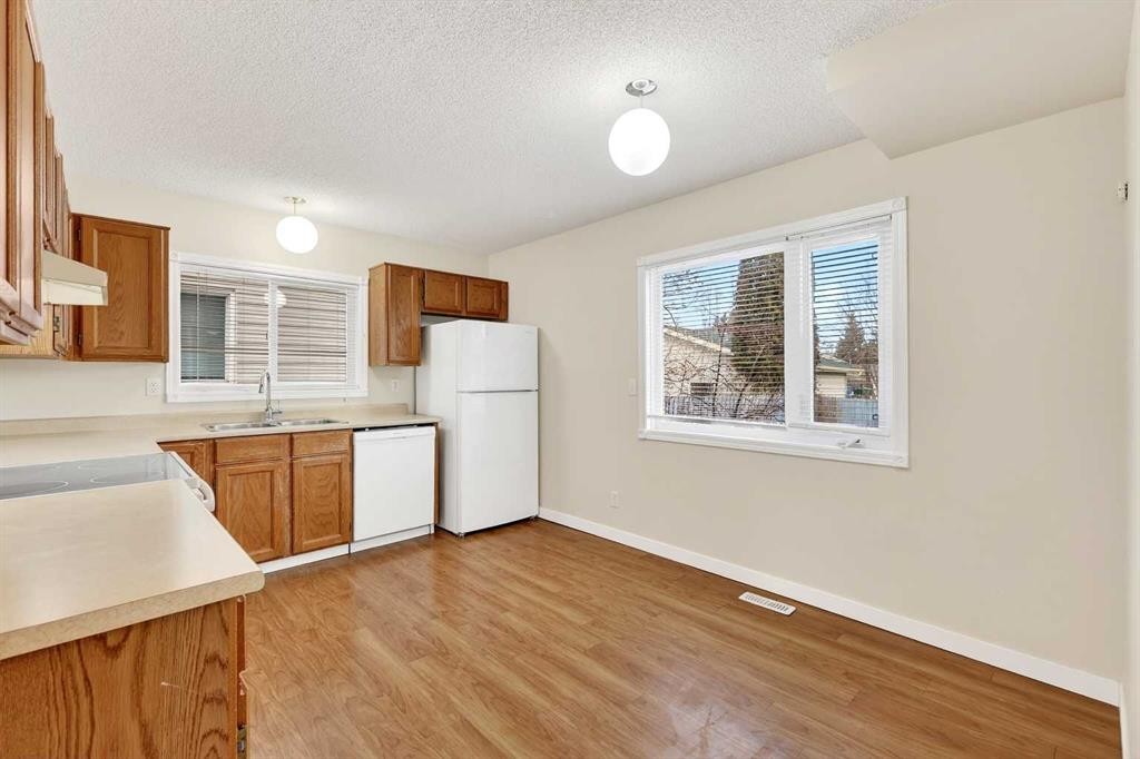 159 Shawglen Road Sw, Calgary, AB - Indoor Photo Showing Kitchen With Double Sink