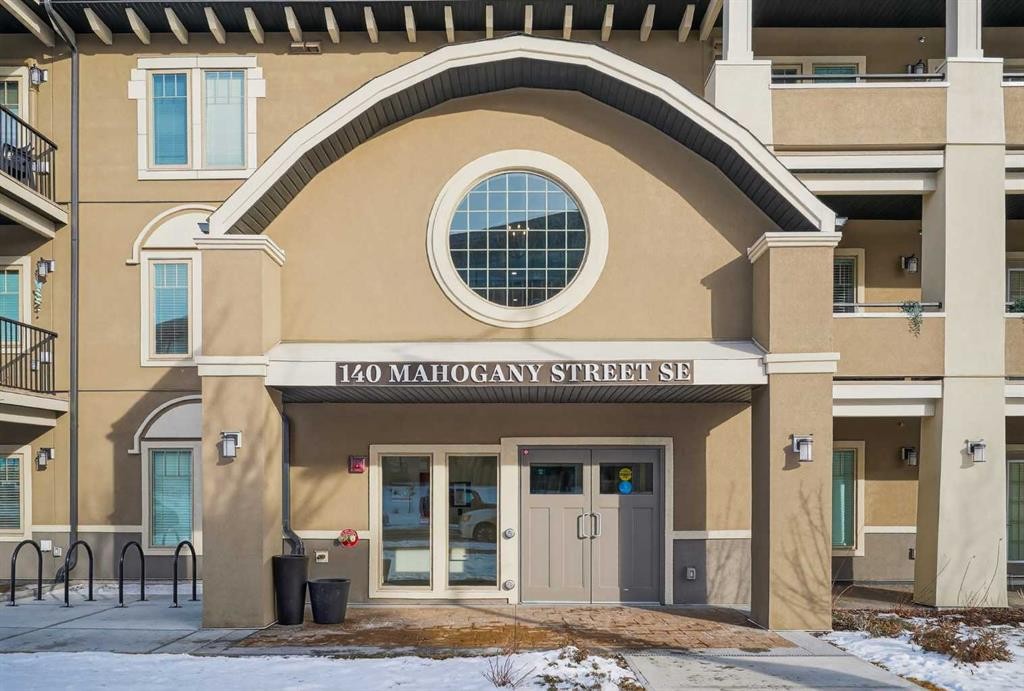 214-140 Mahogany Street Se, Calgary, AB - Outdoor With Balcony