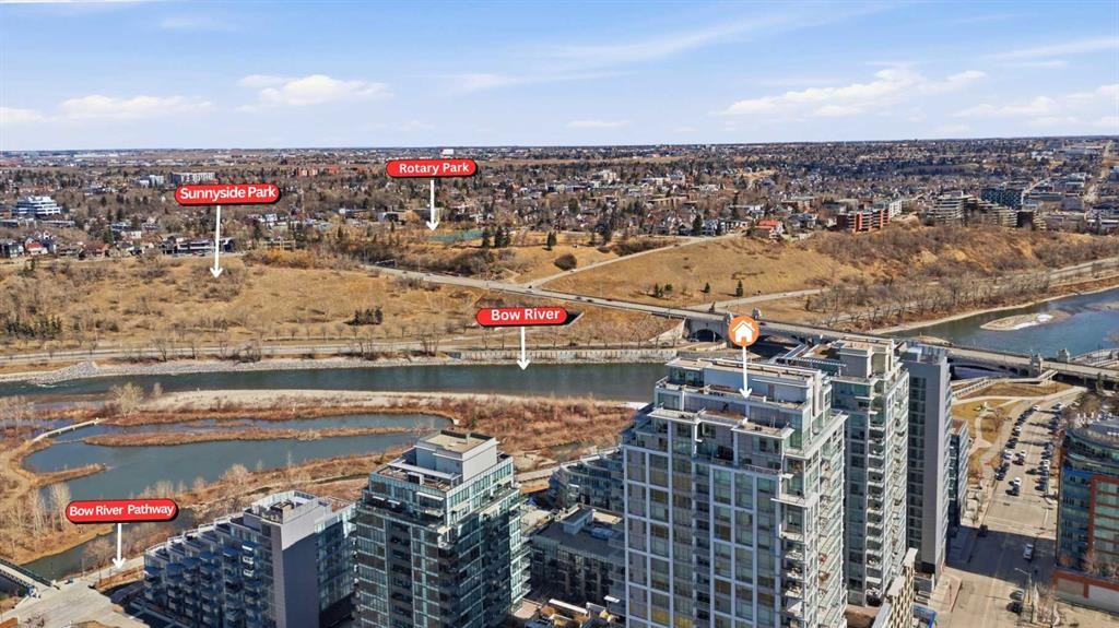 825-222 Riverfront Avenue Sw, Calgary, AB - Outdoor With View