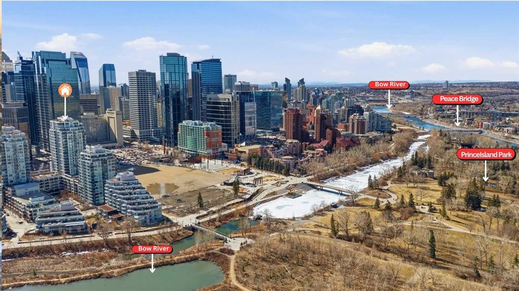 825-222 Riverfront Avenue Sw, Calgary, AB - Outdoor With View