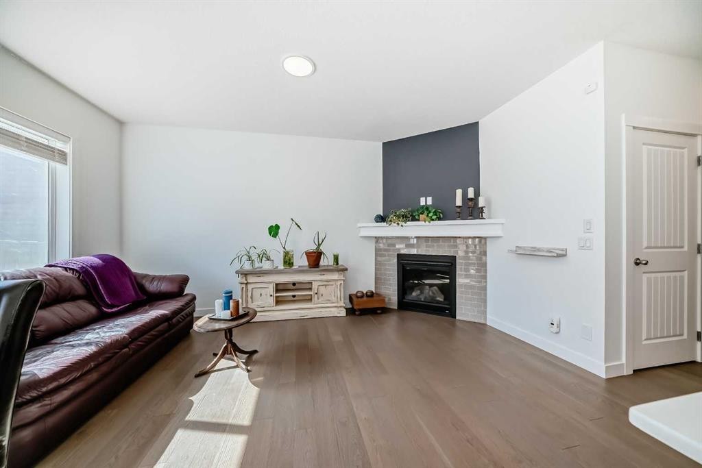 357 Nolanhurst Crescent Nw, Calgary, AB - Indoor Photo Showing Living Room With Fireplace
