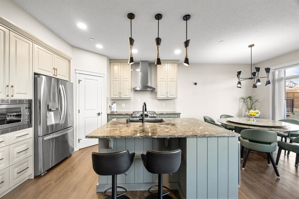 17 Calhoun Crescent Ne, Calgary, AB - Indoor Photo Showing Kitchen With Stainless Steel Kitchen With Upgraded Kitchen