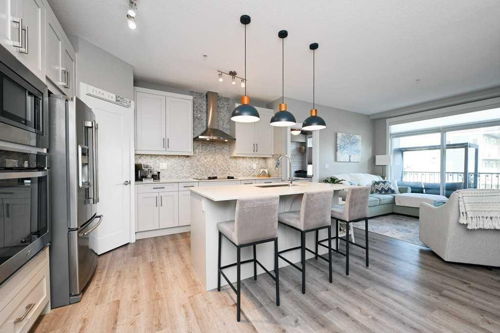 210-20 Walgrove Walk Se, Calgary, AB - Indoor Photo Showing Kitchen With Upgraded Kitchen