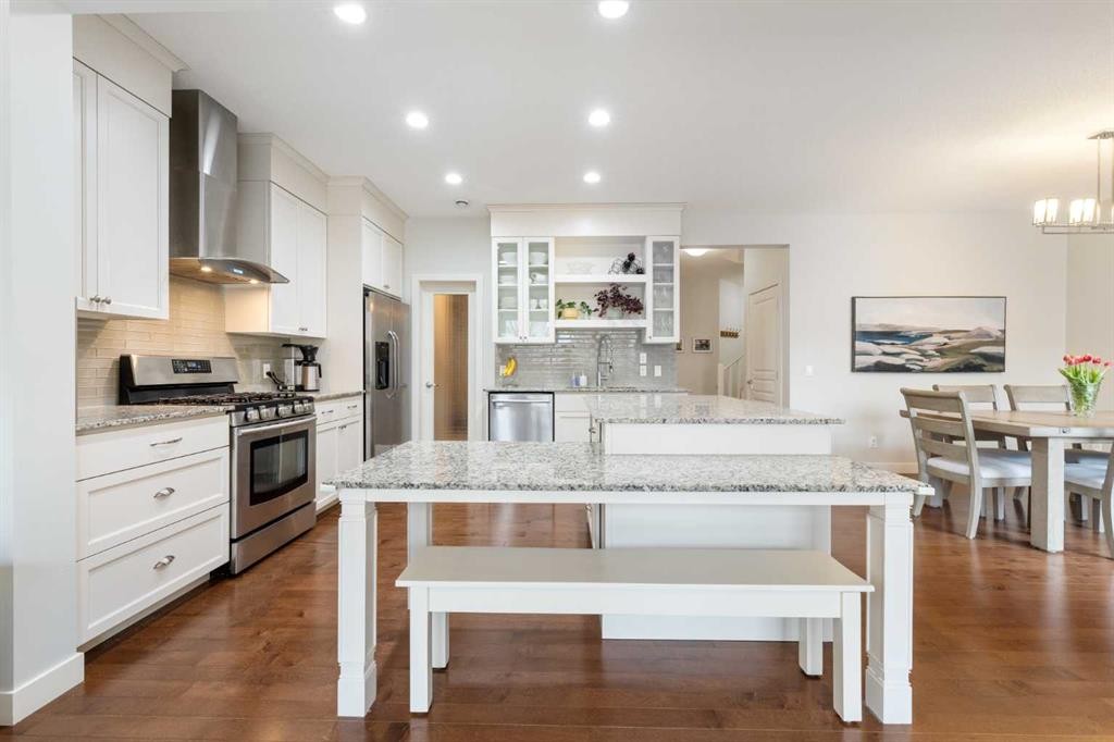 150 Auburn Springs Boulevard Se, Calgary, AB - Indoor Photo Showing Kitchen With Upgraded Kitchen