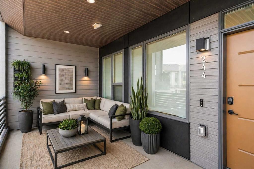 244 Sovereign Common Sw, Calgary, AB - Outdoor With Deck Patio Veranda With Exterior