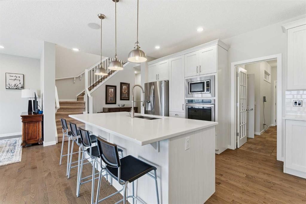 52 Walden Green Se, Calgary, AB - Indoor Photo Showing Kitchen With Double Sink With Upgraded Kitchen