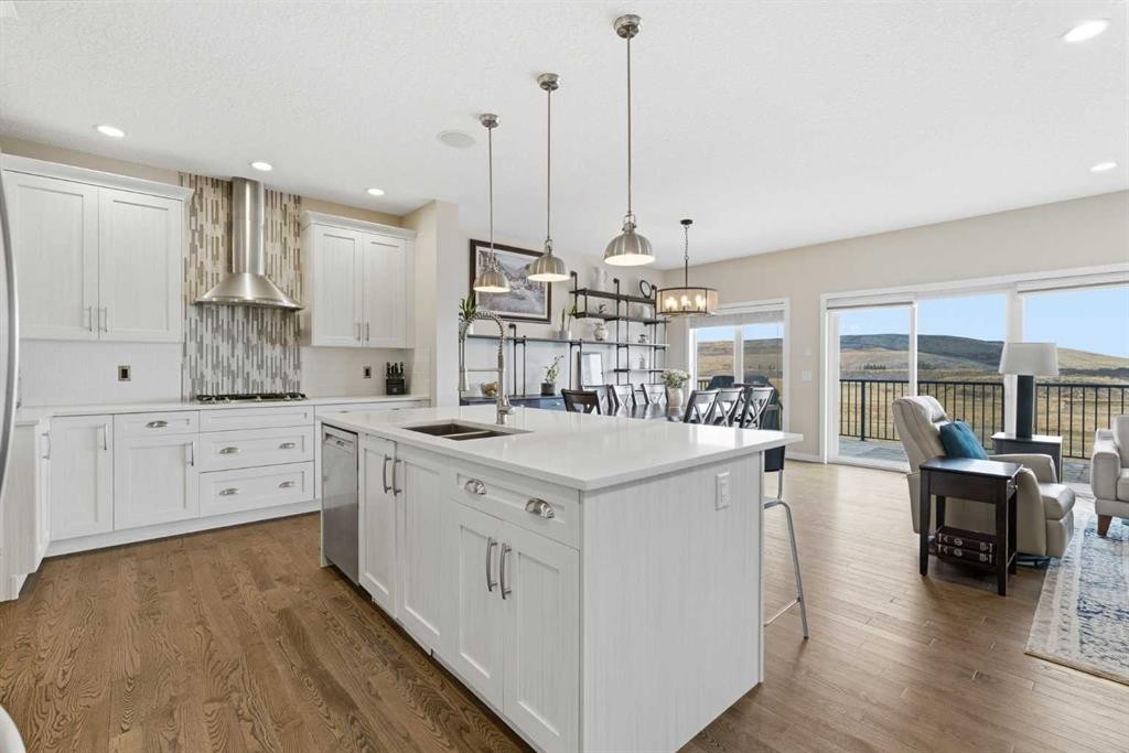 52 Walden Green Se, Calgary, AB - Indoor Photo Showing Kitchen With Double Sink With Upgraded Kitchen