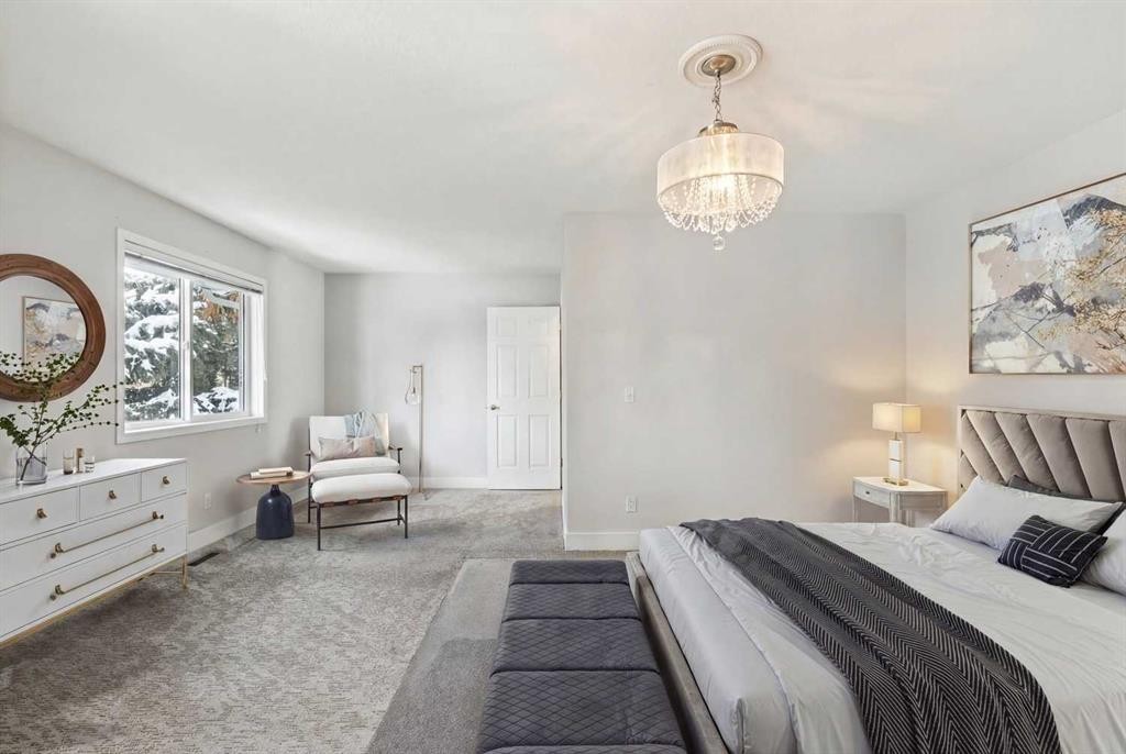 328 Prominence Heights Sw, Calgary, AB - Indoor Photo Showing Bedroom