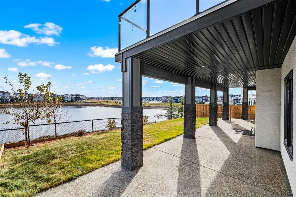 45 Waterford Terrace, Chestermere, AB - Outdoor With Body Of Water With Deck Patio Veranda