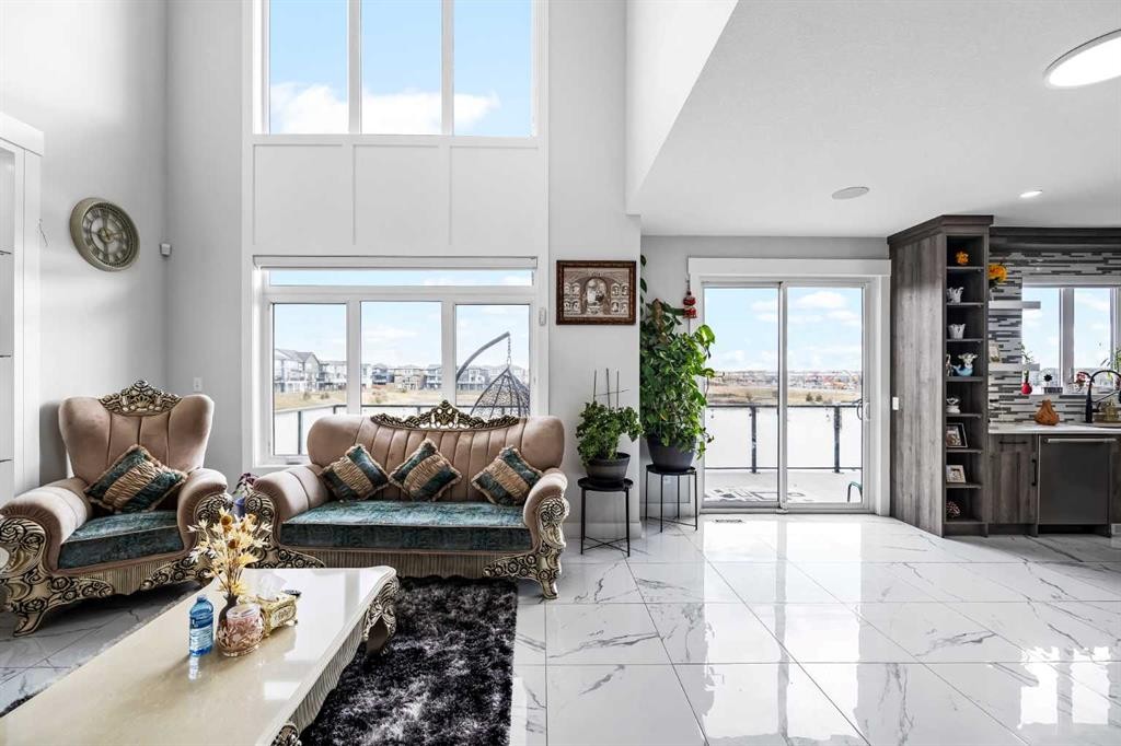 45 Waterford Terrace, Chestermere, AB - Indoor Photo Showing Living Room