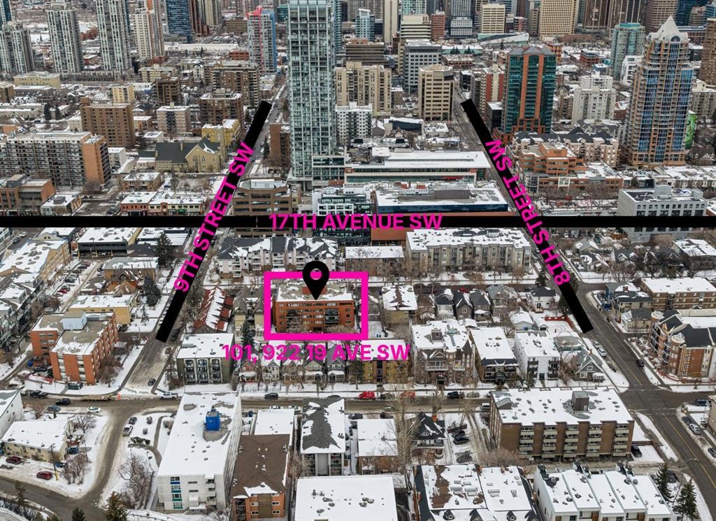 101-922 19 Avenue Sw, Calgary, AB - Outdoor With View
