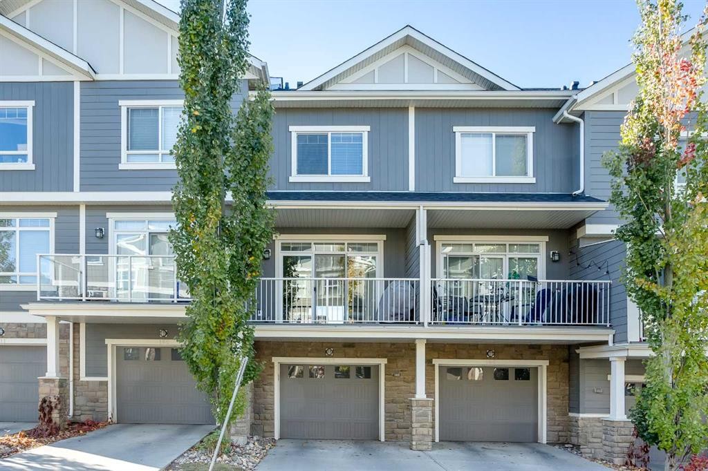 107 Evanston Manor Nw, Calgary, AB - Outdoor With Deck Patio Veranda With Facade