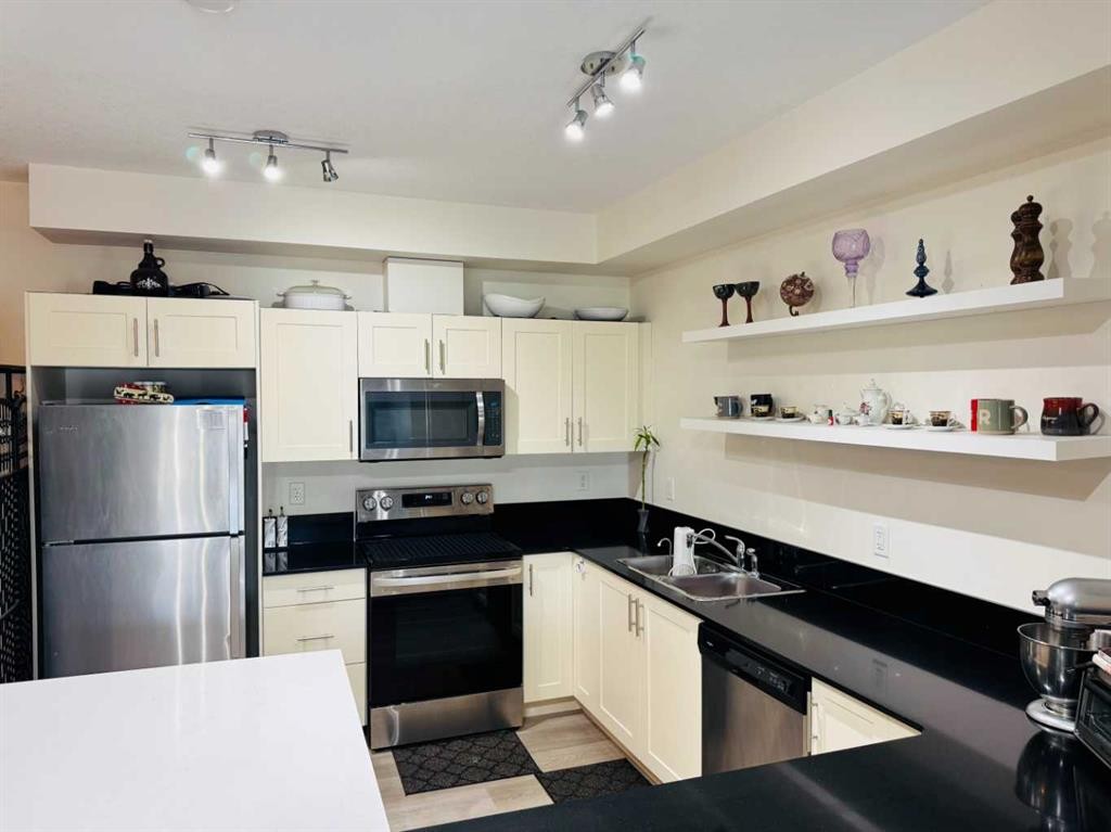 3313-99 Copperstone Park, Calgary, AB - Indoor Photo Showing Kitchen With Stainless Steel Kitchen With Double Sink