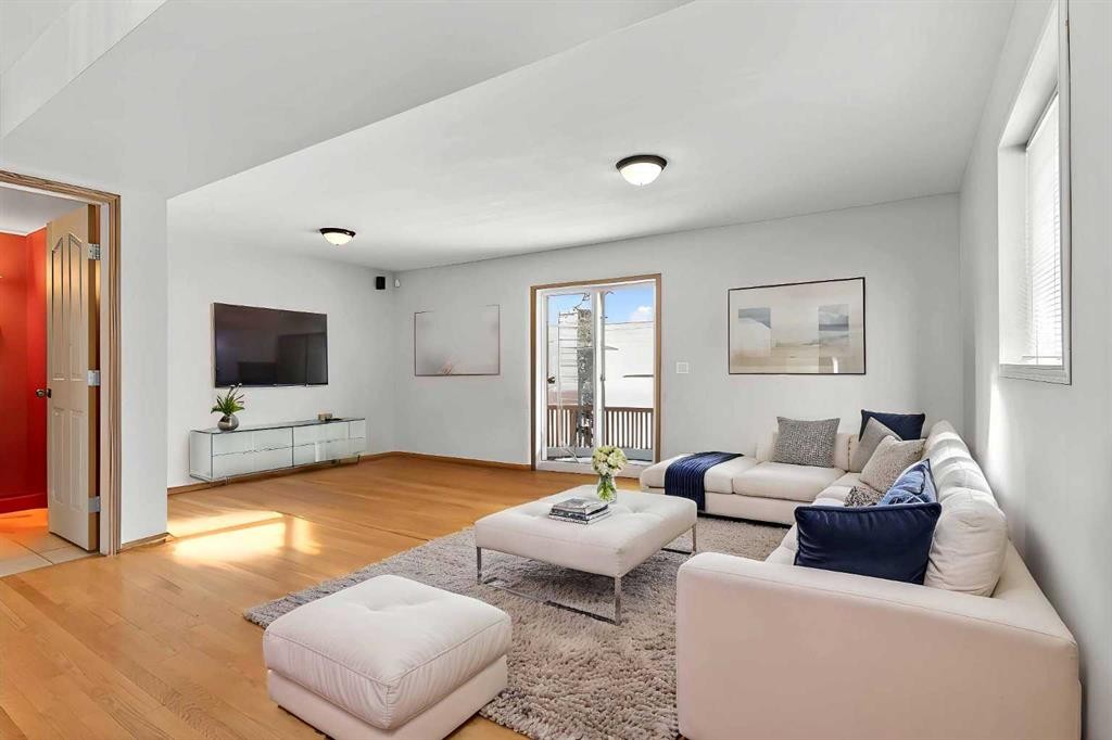 173 Martin Crossing Crescent Ne, Calgary, AB - Indoor Photo Showing Living Room