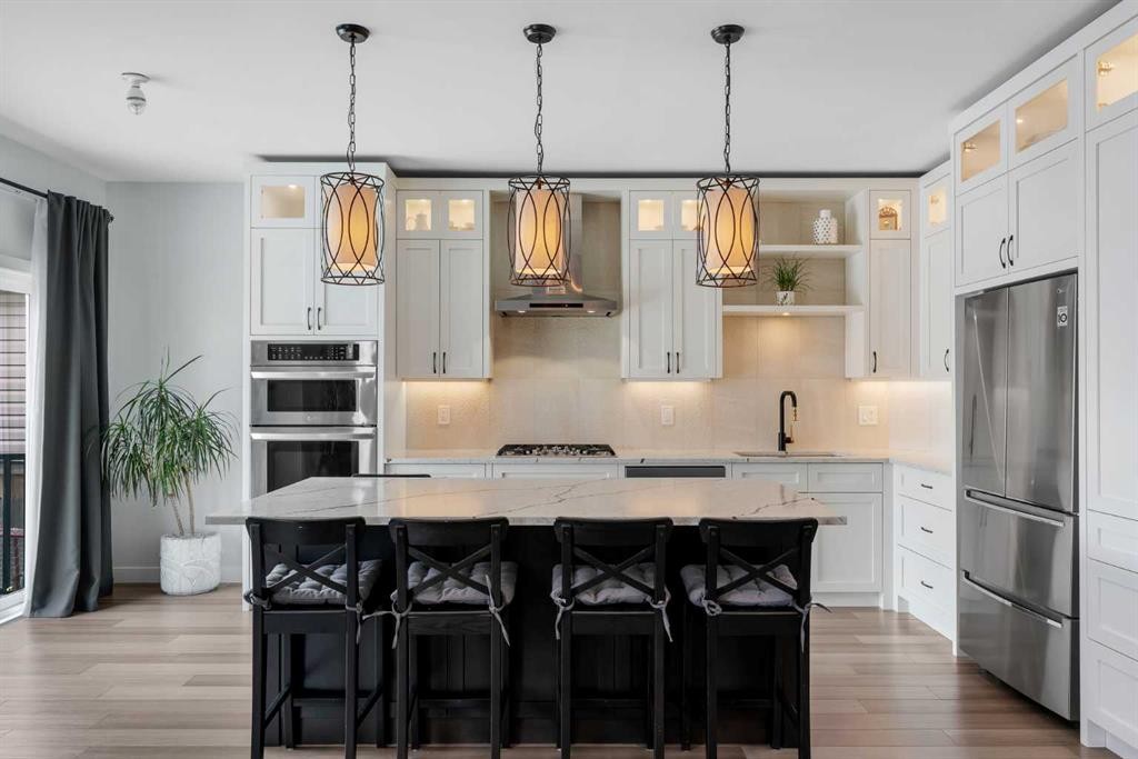 143 Cranfield Circle Se, Calgary, AB - Indoor Photo Showing Kitchen With Upgraded Kitchen