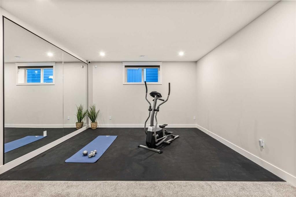112 South Shore View, Chestermere, AB - Indoor Photo Showing Gym Room