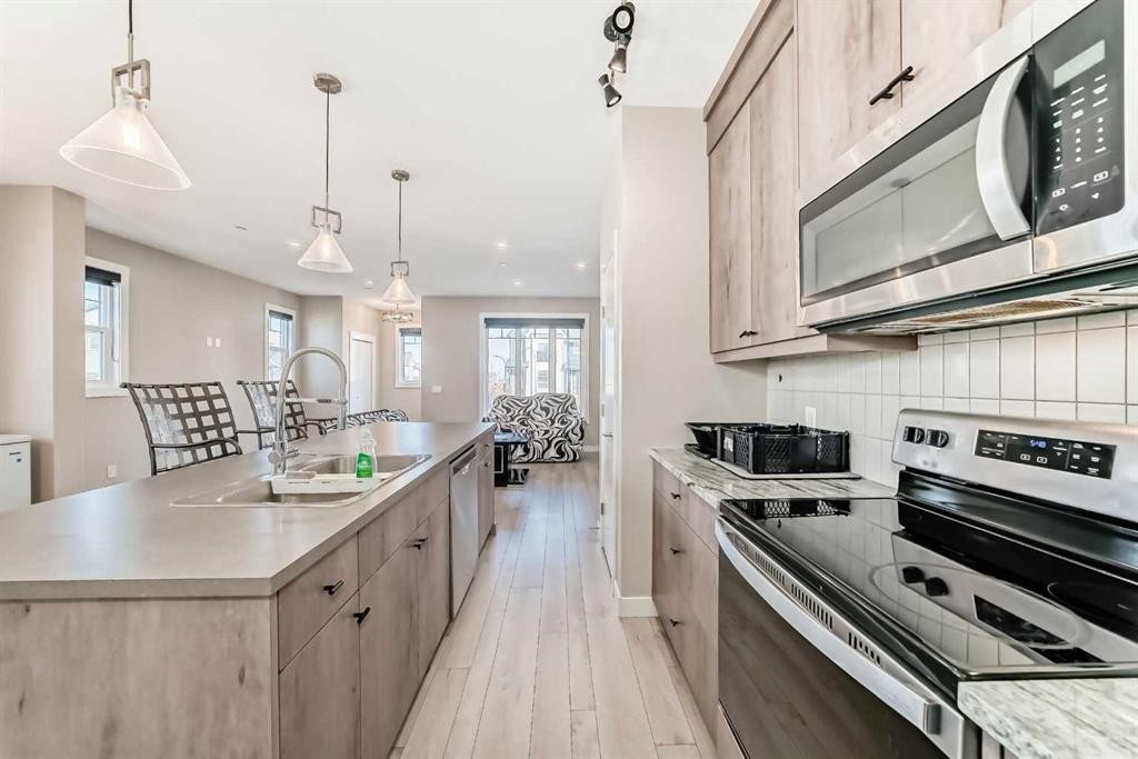 75 Howse Rise Ne, Calgary, AB - Indoor Photo Showing Kitchen With Upgraded Kitchen