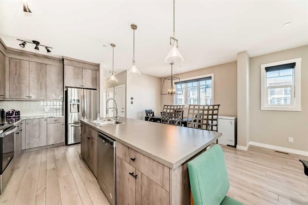 75 Howse Rise Ne, Calgary, AB - Indoor Photo Showing Kitchen With Upgraded Kitchen