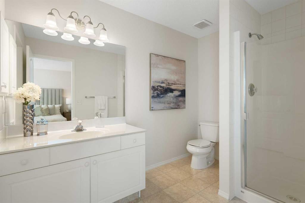 100 Hamptons Link Nw, Calgary, AB - Indoor Photo Showing Bathroom