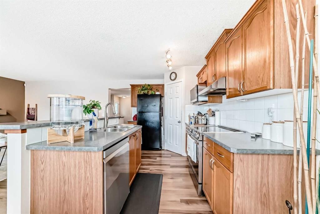 79 Saddleridge Close Ne, Calgary, AB - Indoor Photo Showing Kitchen With Double Sink