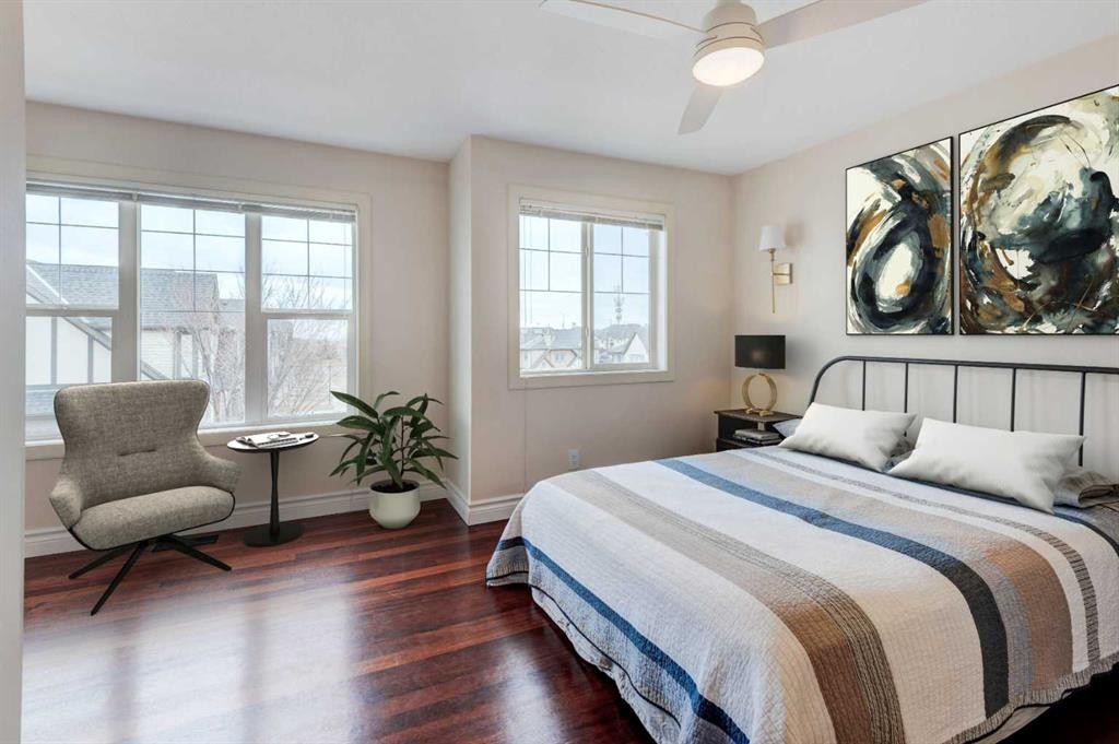 14 Everridge Common Sw, Calgary, AB - Indoor Photo Showing Bedroom