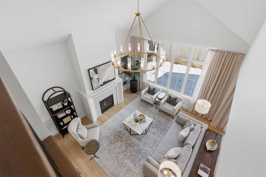 378 Bessborough Drive Sw, Calgary, AB - Indoor With Fireplace