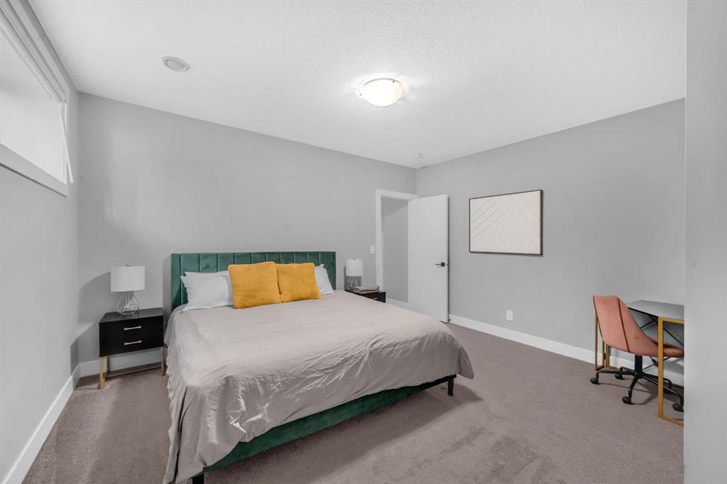 155 Carringham Way Nw, Calgary, AB - Indoor Photo Showing Bedroom