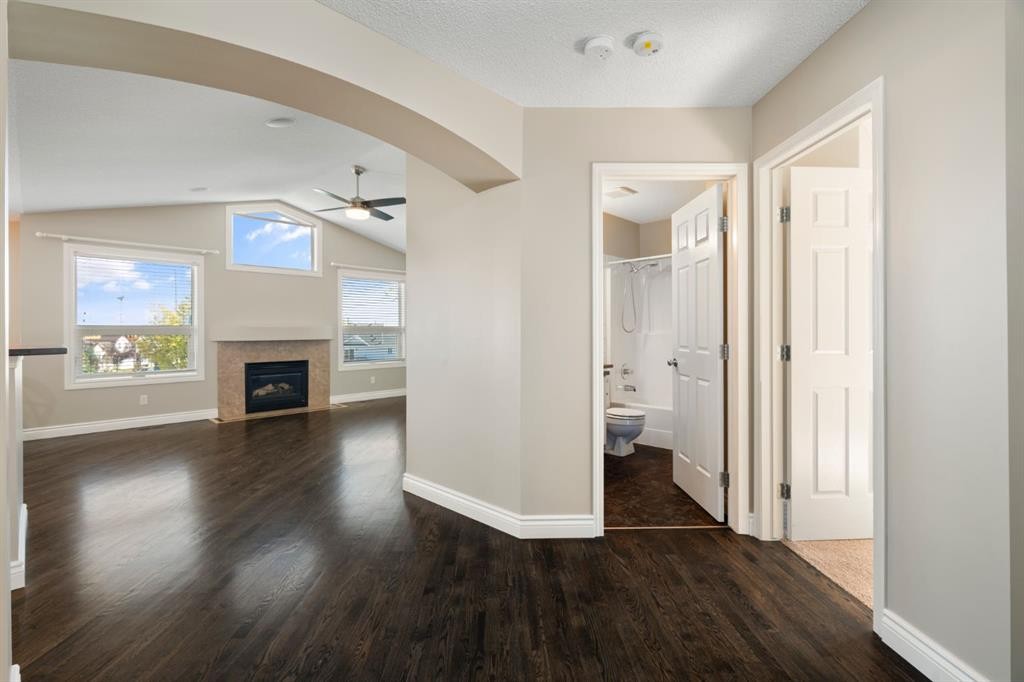 59 Panorama Hills Road Nw, Calgary, AB - Indoor With Fireplace