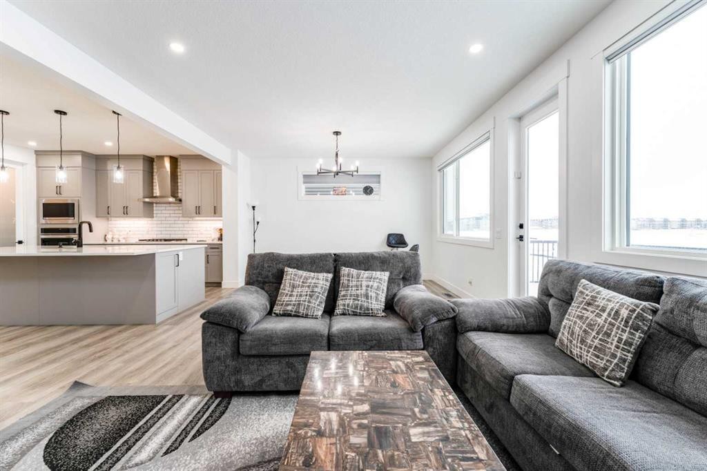 1383 Cornerstone Street Ne, Calgary, AB - Indoor Photo Showing Living Room