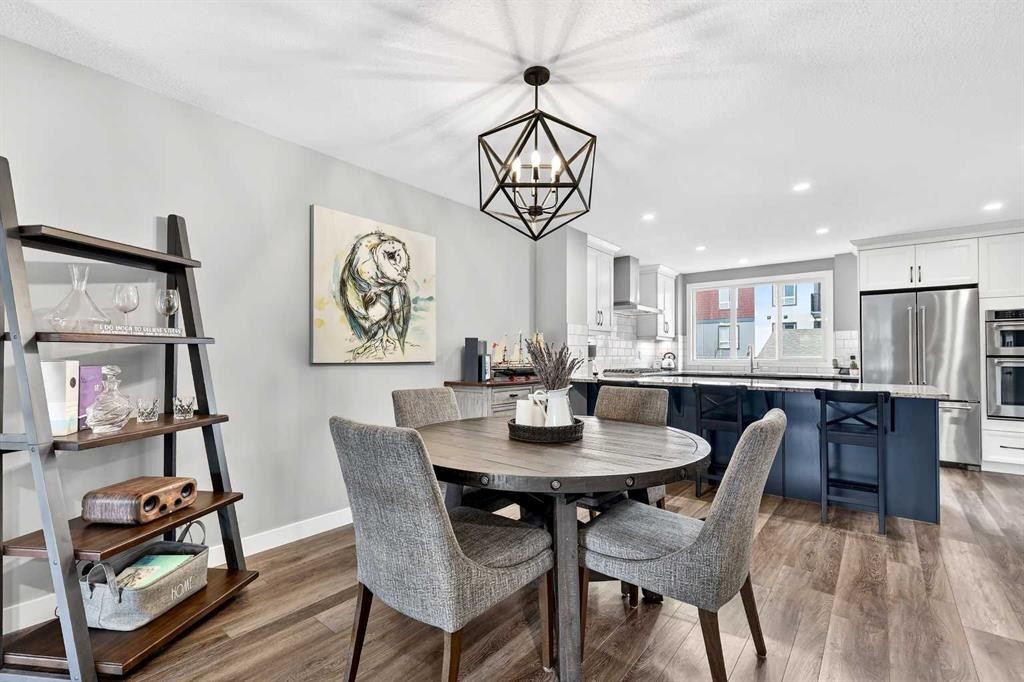 322 Masters Row Se, Calgary, AB - Indoor Photo Showing Dining Room