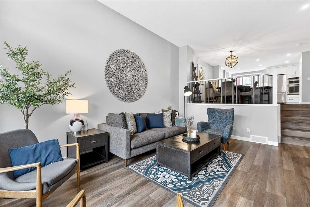 322 Masters Row Se, Calgary, AB - Indoor Photo Showing Living Room