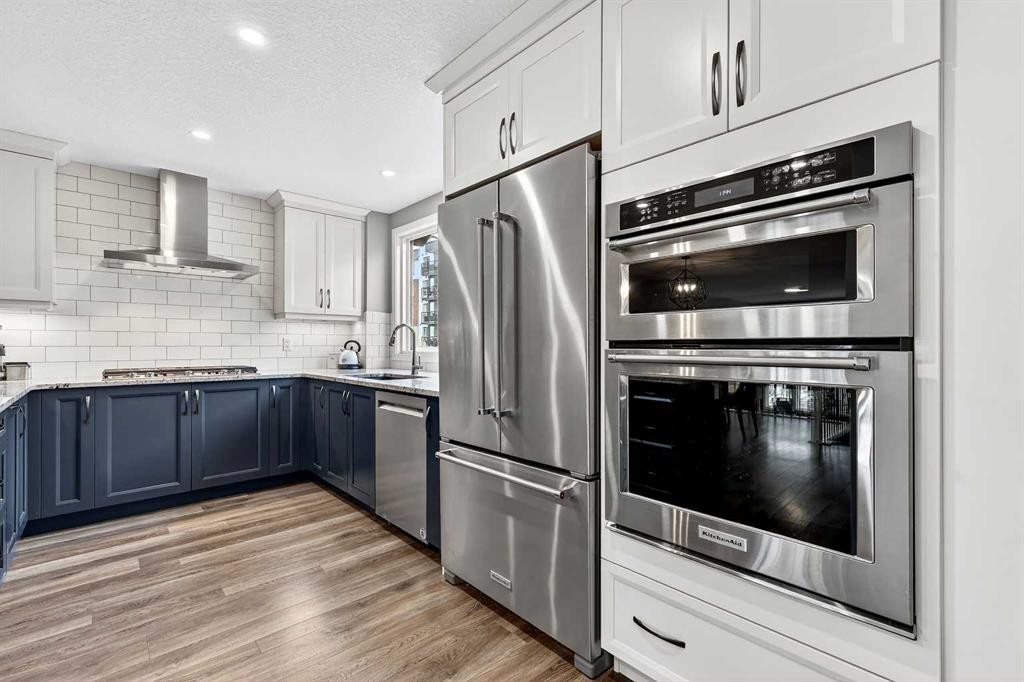 322 Masters Row Se, Calgary, AB - Indoor Photo Showing Kitchen With Stainless Steel Kitchen With Upgraded Kitchen